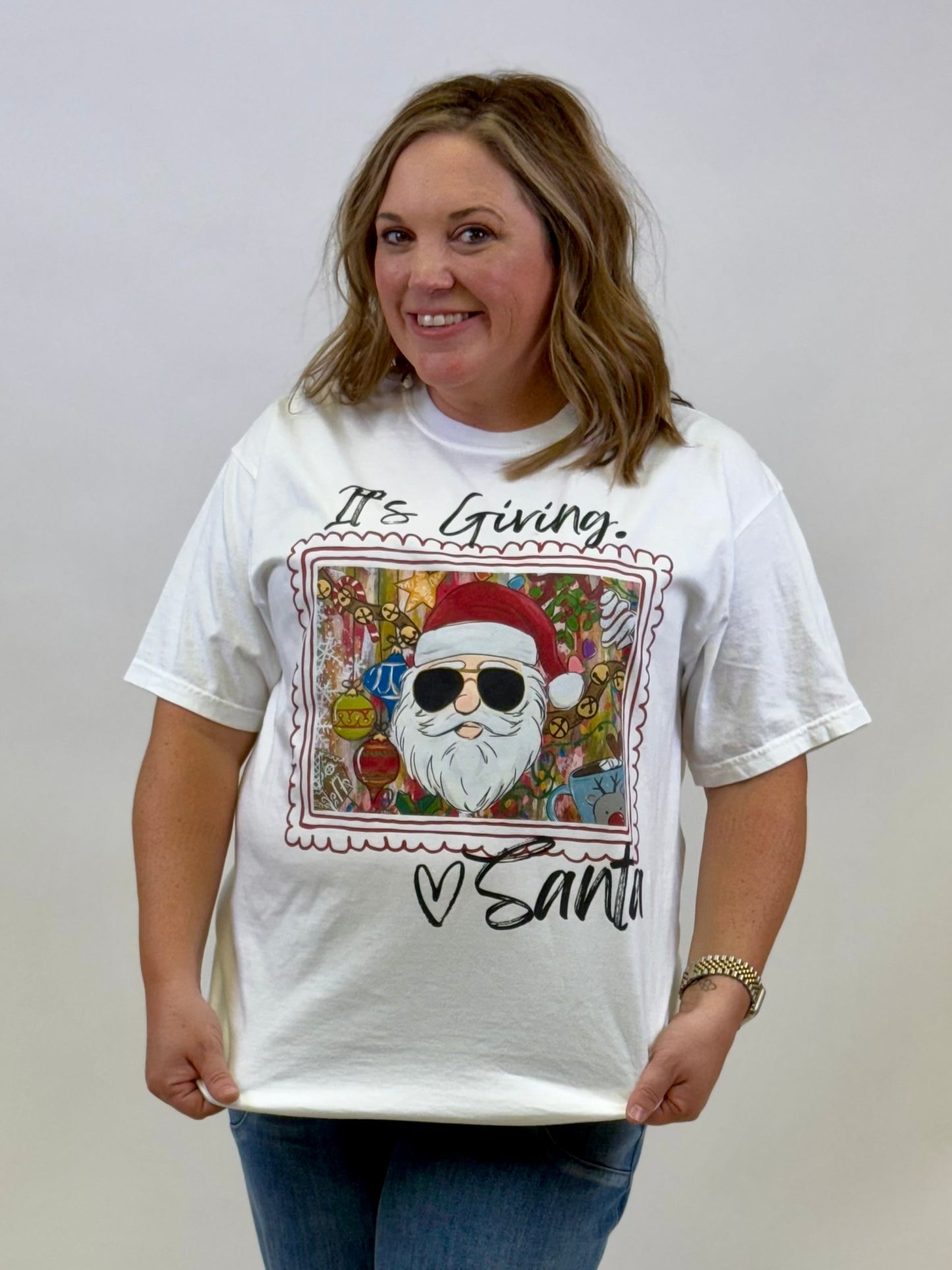 It's Giving, Santa T Shirt - Preorder