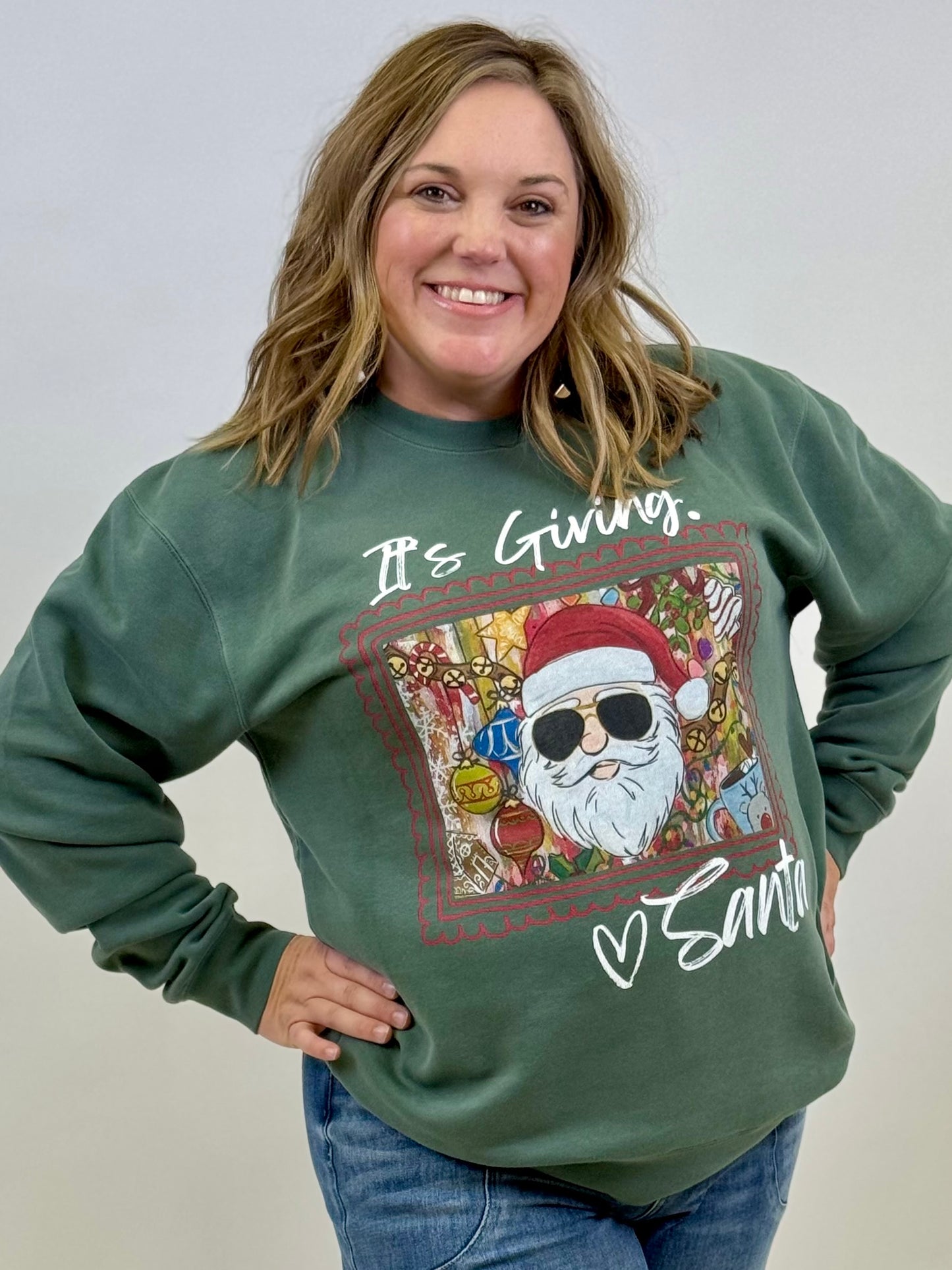 It's Giving, Santa Sweatshirt - Preorder